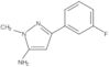 3-(3-Fluorophenyl)-1-methyl-1H-pyrazol-5-amine