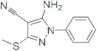 5-amino-3-(methylthio)-1-phenyl-1H-pyrazole-4-carbonitrile