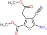 methyl 5-amino-4-cyano-3-(2-methoxy-2-oxoethyl)thiophene-2-carboxylate