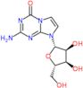 2-Amino-8-β-D-ribofuranosylimidazo[1,2-a]-1,3,5-triazin-4(8H)-one