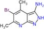 5-bromo-4,6-dimethyl-2H-pyrazolo[3,4-b]pyridin-3-amine