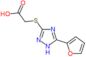 2-[[3-(2-Furanyl)-1H-1,2,4-triazol-5-yl]thio]acetic acid