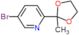 5-bromo-2-(2-metil-1,3-diossolan-2-il)piridina