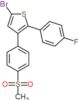 4-[5-bromo-2-(4-fluorophenyl)thiophen-3-yl]phenyl methyl sulfone
