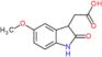 2-(5-methoxy-2-oxo-indolin-3-yl)acetic acid