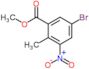 methyl 5-bromo-2-methyl-3-nitro-benzoate
