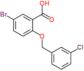 5-Bromo-2-[(3-chlorophenyl)methoxy]benzoic acid