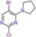 5-bromo-2-chloro-4-pyrrolidin-1-yl-pyrimidine