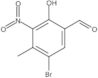 5-Bromo-2-hydroxy-4-methyl-3-nitrobenzaldehyde