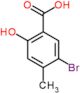 5-bromo-2-hydroxy-4-methylbenzoic acid