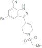 1H-Indazole-7-carbonitrile, 5-bromo-3-[1-(ethylsulfonyl)-4-piperidinyl]-