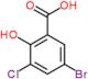 5-bromo-3-chloro-2-hydroxybenzoic acid