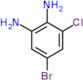 5-bromo-3-chlorobenzene-1,2-diamine