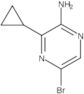2-Pyrazinamine, 5-bromo-3-cyclopropyl-