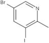 5-Bromo-3-iodo-2-methylpyridine