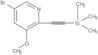 5-Brom-3-methoxy-2-[2-(trimethylsilyl)ethinyl]pyridin