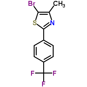 5-Bromo-4-methyl-2-[4-(trifluoromethyl)phenyl]thiazole