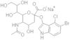 Ácido α-neuramínico, N-acetil-2-O-(5-bromo-4-cloro-1H-indol-3-il)-, sal sódica (1:1)