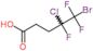 5-bromo-4-chloro-4,5,5-trifluoropentanoic acid