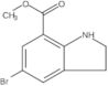 1H-Indole-7-carboxylic acid, 5-bromo-2,3-dihydro-, methyl ester