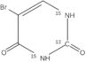 2,4(1H,3H)-Pyrimidinedione-2-<sup>13</sup>C-1,3-<sup>15</sup>N<sub>2</sub>, 5-bromo-