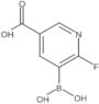 5-Borono-6-fluoro-3-pyridinecarboxylic acid