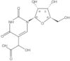 1,2,3,4-Tetrahydro-α-hydroxy-2,4-dioxo-1-β-<span class="text-smallcaps">D</span>-ribofuranosyl-5...