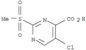 4-Pyrimidinecarboxylicacid, 5-chloro-2-(methylsulfonyl)-