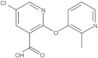 5-Chloro-2-[(2-methyl-3-pyridinyl)oxy]-3-pyridinecarboxylic acid