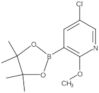 5-Chloro-2-methoxy-3-(4,4,5,5-tetramethyl-1,3,2-dioxaborolan-2-yl)pyridine