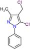 5-chloro-4-(chloromethyl)-3-methyl-1-phenyl-1H-pyrazole