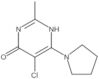 5-Chloro-2-methyl-6-(1-pyrrolidinyl)-4(3H)-pyrimidinone
