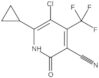 5-Chloro-6-cyclopropyl-1,2-dihydro-2-oxo-4-(trifluoromethyl)-3-pyridinecarbonitrile