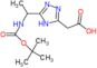 2-[5-[1-(tert-butoxycarbonylamino)ethyl]-4H-1,2,4-triazol-3-yl]acetic acid