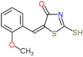 (5E)-5-(2-methoxybenzylidene)-2-sulfanyl-1,3-thiazol-4(5H)-one