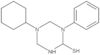 1,3,5-Triazine-2-thiol, 5-cyclohexylhexahydro-1-phenyl-