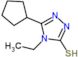 5-cyclopentyl-4-ethyl-2,4-dihydro-3H-1,2,4-triazole-3-thione