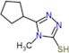 5-cyclopentyl-4-methyl-4H-1,2,4-triazole-3-thiol