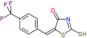 (5E)-2-thioxo-5-{[4-(trifluoromethyl)phenyl]methylidene}-1,3-thiazolidin-4-one