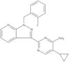 5-Cyclopropyl-2-[1-[(2-fluorophenyl)methyl]-1H-pyrazolo[3,4-b]pyridin-3-yl]-4-pyrimidinamine