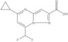 5-Cyclopropyl-7-(difluoromethyl)pyrazolo[1,5-a]pyrimidine-2-carboxylic acid