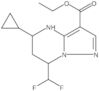 Ethyl 5-cyclopropyl-7-(difluoromethyl)-4,5,6,7-tetrahydropyrazolo[1,5-a]pyrimidine-3-carboxylate