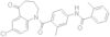 7-chloro-1-[2-methyl-4-[(2-methylbenzoyl)amino]benzoyl]-5-oxo-2,3,4,5-tetrahydro-1H-1-benzazepine
