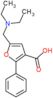 3-Furancarboxylic acid, 5-[(diethylamino)methyl]-2-phenyl-, hydrochloride (1:1)