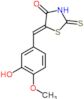 (5E)-5-(3-hydroxy-4-methoxybenzylidene)-2-sulfanyl-1,3-thiazol-4(5H)-one