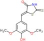 (5E)-5-(4-hydroxy-3,5-dimethoxybenzylidene)-2-sulfanyl-1,3-thiazol-4(5H)-one