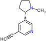 3-ethynyl-5-[(2S)-1-methylpyrrolidin-2-yl]pyridine
