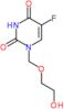 5-fluoro-1-[(2-hydroxyethoxy)methyl]pyrimidine-2,4(1H,3H)-dione