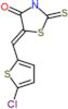 (5Z)-5-[(5-chlorothiophen-2-yl)methylidene]-2-thioxo-1,3-thiazolidin-4-one