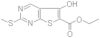 5-Hydroxy-2-methylsulfanylthieno[2,3-d]pyrimidine-6-carboxylic acid ethyl ester